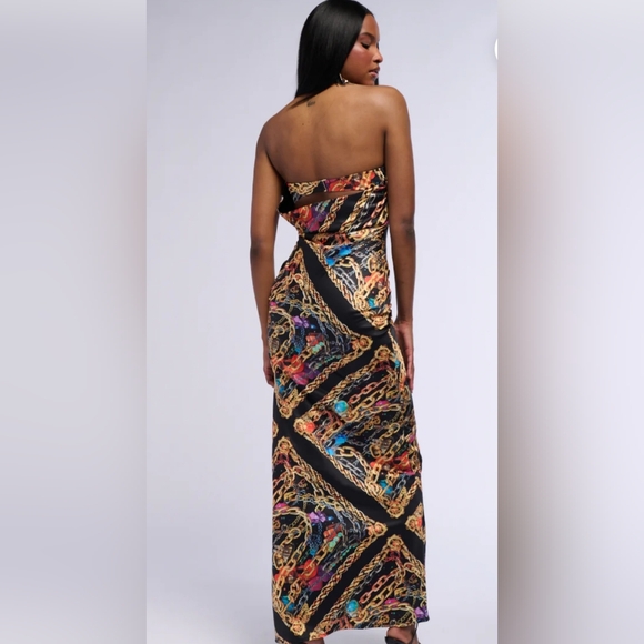 Akira NWT Gorgeous Satin Maxi Dress - Picture 7 of 11